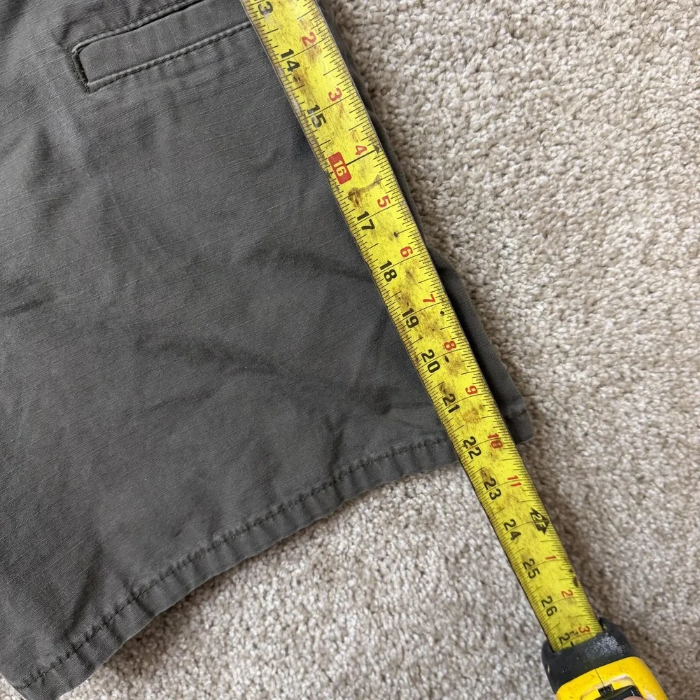 Wrangler Chino Shorts Mens 42 Gray Canvas Utility Pockets Workwear Relaxed Fit